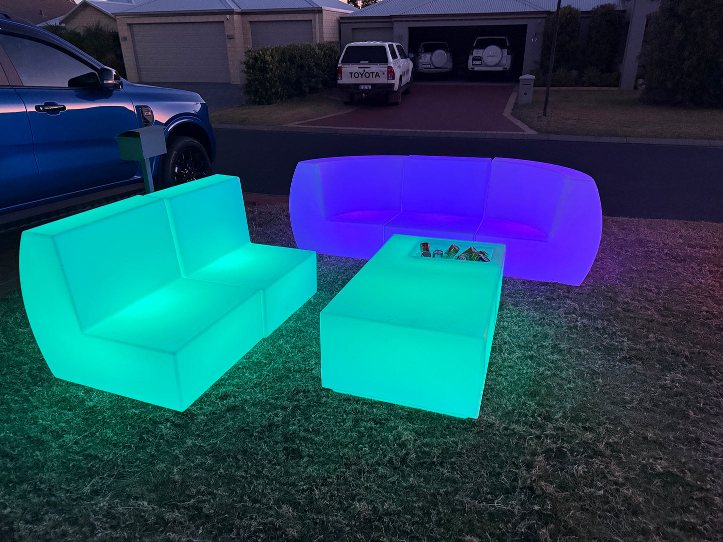 LED 5 Seater Lounge