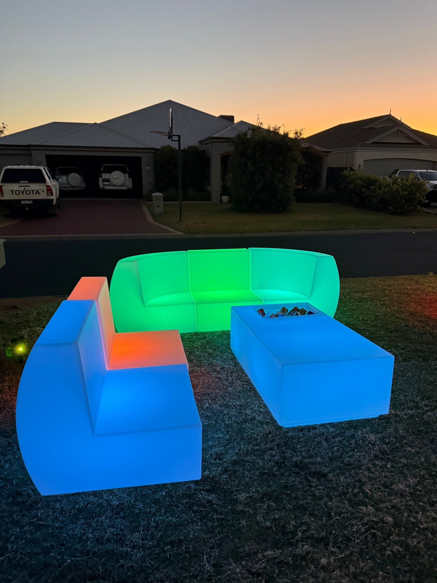 LED 5 Seater Lounge