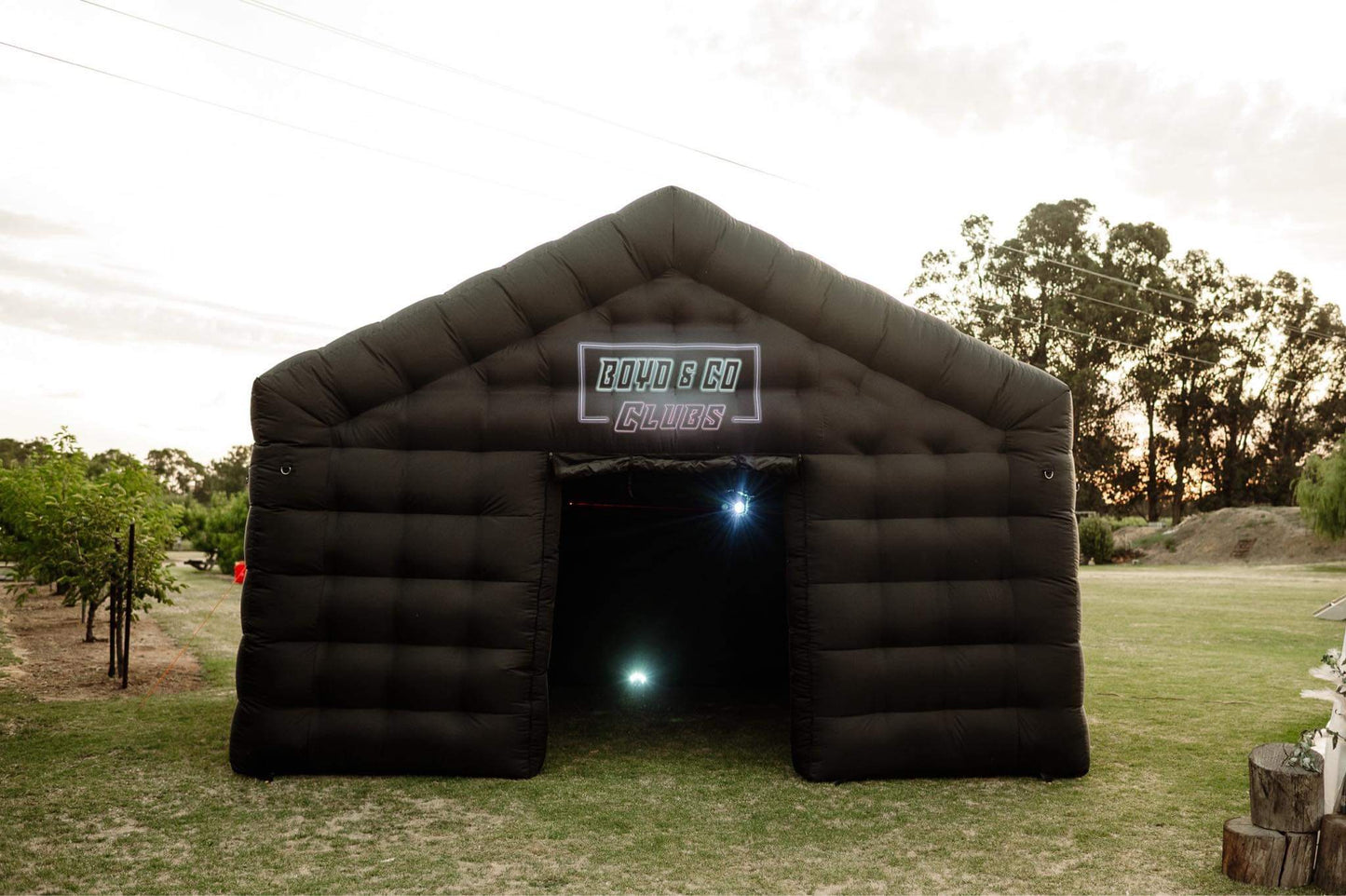 Black Inflatable Nightclub Hire Package